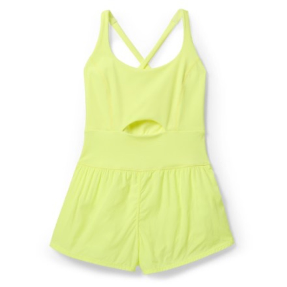 FP Movement  Righteous Runsie Romper - Women's in Sour Citrus NTW  SEXY ATHLETIC